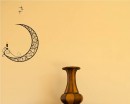 Moon with Candle Nursery Sticker